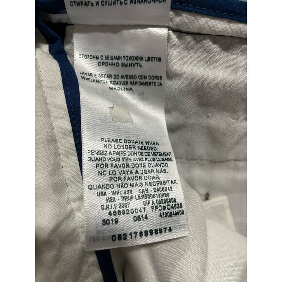 Dockers Chinos Straight Fit Pants Mens Size 34 x 32 Navy Blue Trousers Slacks - Picture 11 of 13